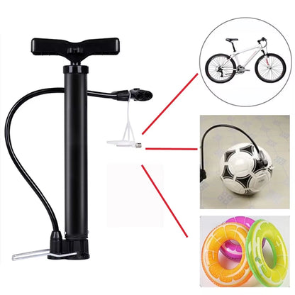 Portable Mini High Pressure Bicycle Inflator for Basketball and Toys - Compact Hand Pump for Sports Equipment