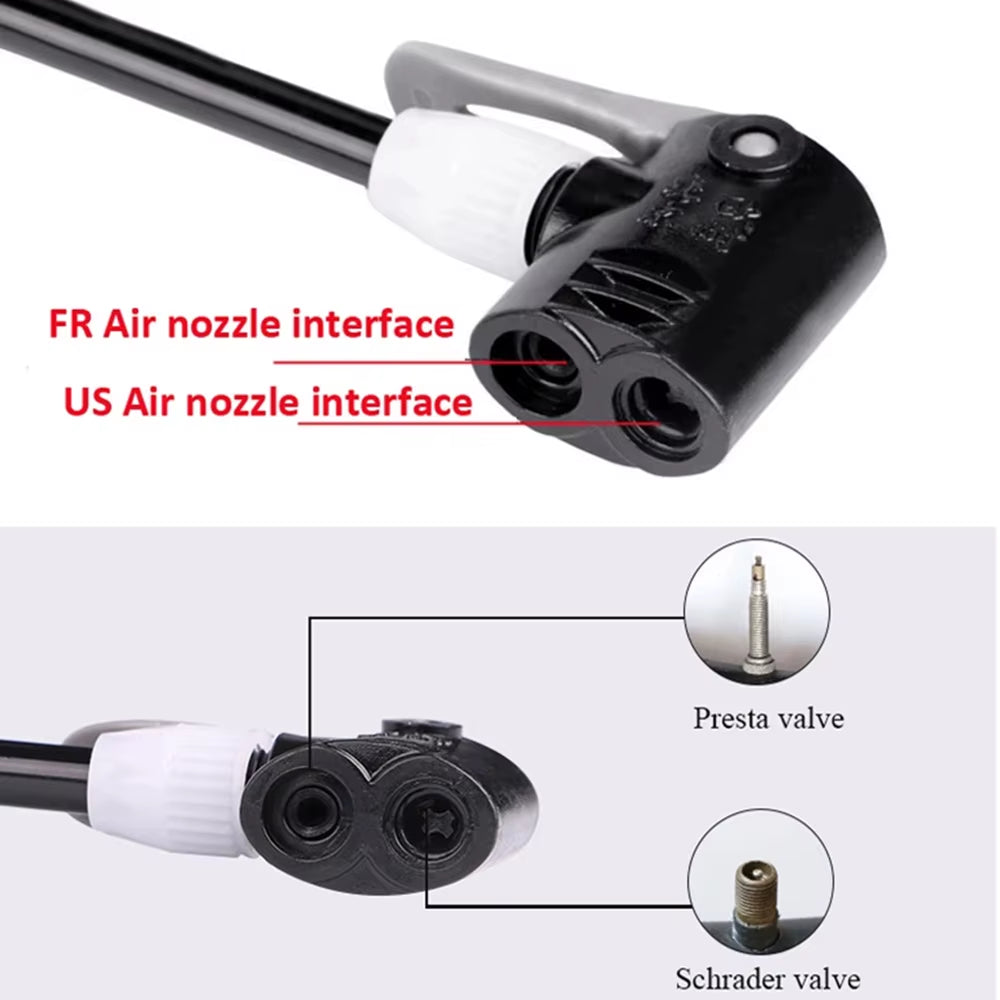 Portable Mini High Pressure Bicycle Inflator for Basketball and Toys - Compact Hand Pump for Sports Equipment