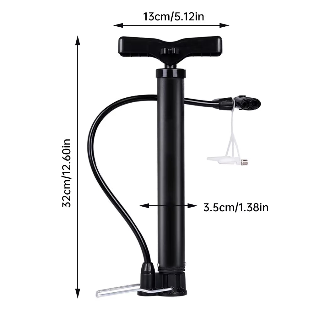 Portable Mini High Pressure Bicycle Inflator for Basketball and Toys - Compact Hand Pump for Sports Equipment