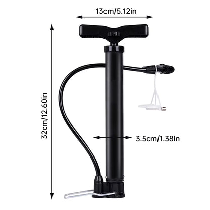 Portable Mini High Pressure Bicycle Inflator for Basketball and Toys - Compact Hand Pump for Sports Equipment